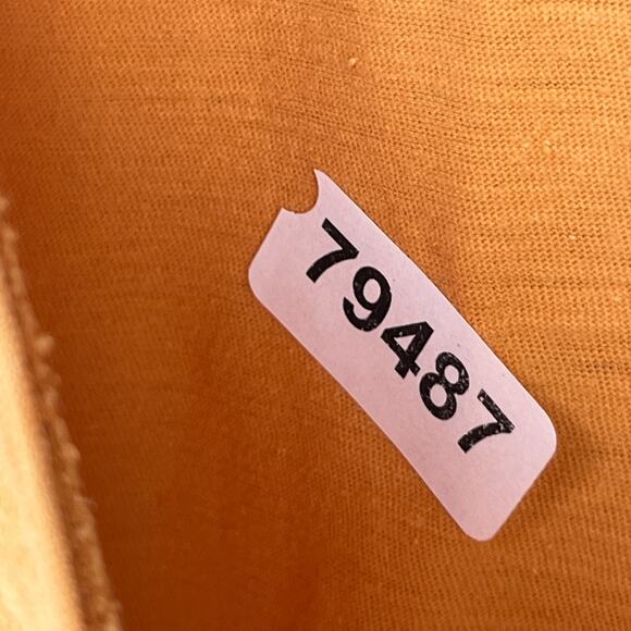 EILEEN FISHER Top M Slub Organic Cotton Jersey V-Neck Short Sleeve Orange - Picture 13 of 13